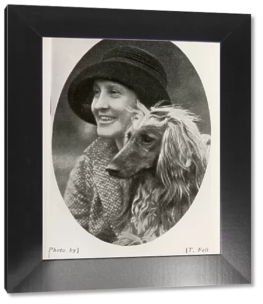 Afghan Hound - Ch. Sirdar of Ghazni with Mrs Amps - Kennel founded in 1925 Date