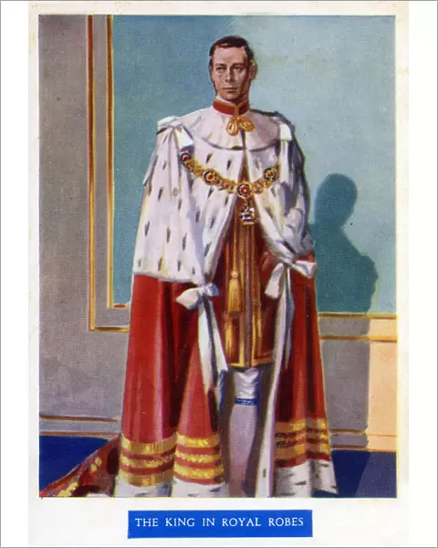 The Coronation of King George VI - The King in Royal Robes