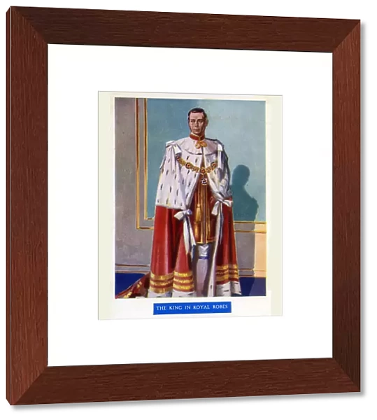 The Coronation of King George VI - The King in Royal Robes