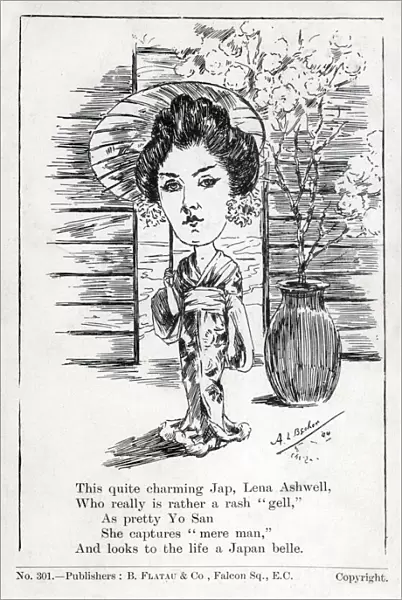 Lena Ashwell as Princess Yo San in The Darling of the Gods Date: circa 1904
