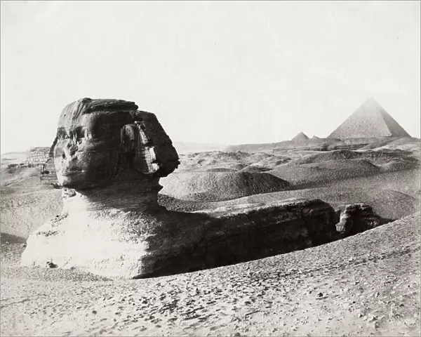 Sphinx and Great Pyramid, Giza