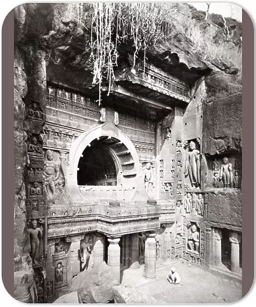 Rock-cut caves, India, c. 1870 s