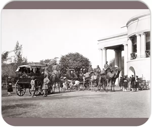 Camel Carriage at Government House, Lahore