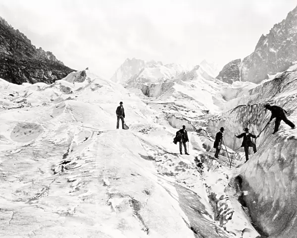 The Geant Glacier, Mont Blanc, Alps
