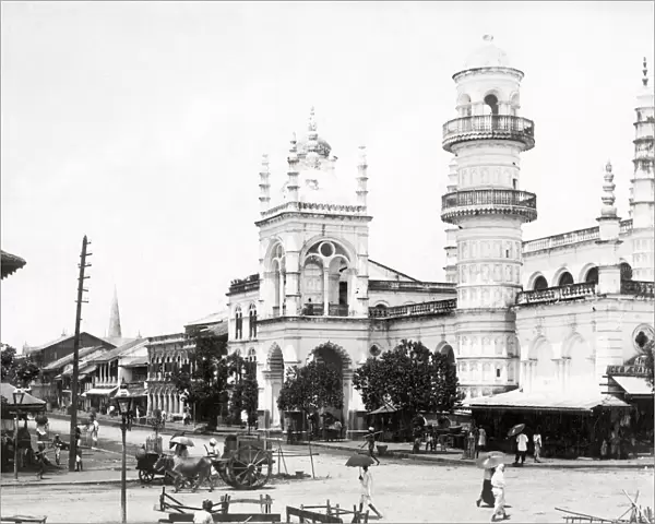 c. 1890s - street view in India - possibly Hyderabad