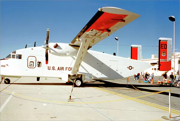 United States Air Force - Short C-23A Sherpa 84-0458 (MSN SH. 3103, ex G-14-3103), of the 412th Test Wing, at Edwards Air Force Base. Date: circa 1995