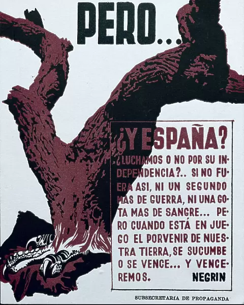 Spanish Civil War (1936-1939). Pero Y Espana?