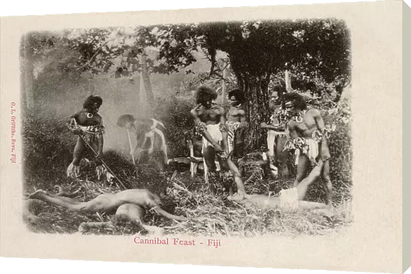 Cannibalism Cooking Dead Humans Fiji Fijian Native