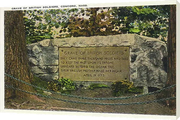 Plaque on bridge at Concord, Massachusetts, USA