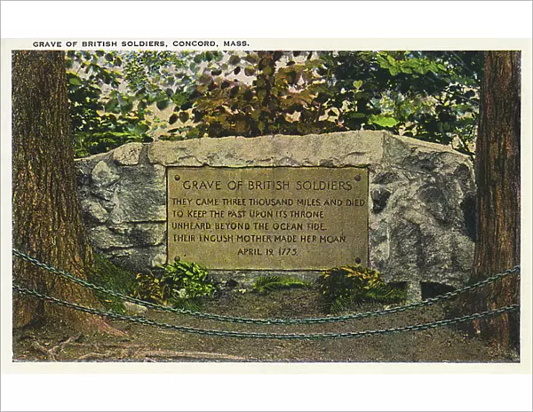 Plaque on bridge at Concord, Massachusetts, USA