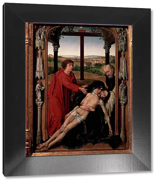 Tryptich of the Virgin. The Pieta. By Rogier van der Weyden