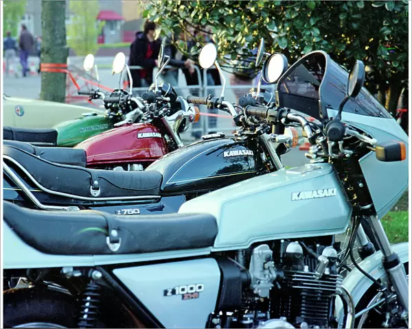 Kawasaki Z 1000 Z1-R, Z-750, KL 250 and KH 400 motorbikes