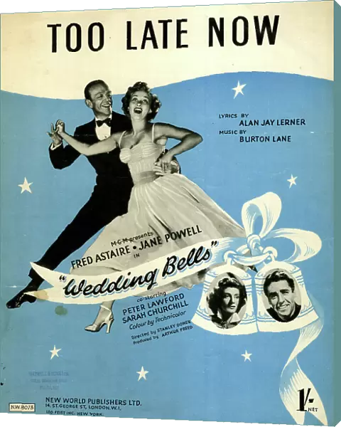 Music cover, Too Late Now, from the film Wedding Bells