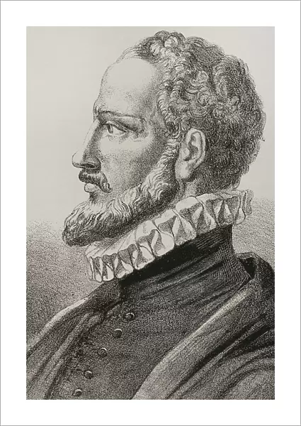 Juan de Herrera (1530-1597). Portrait by Urrabieta