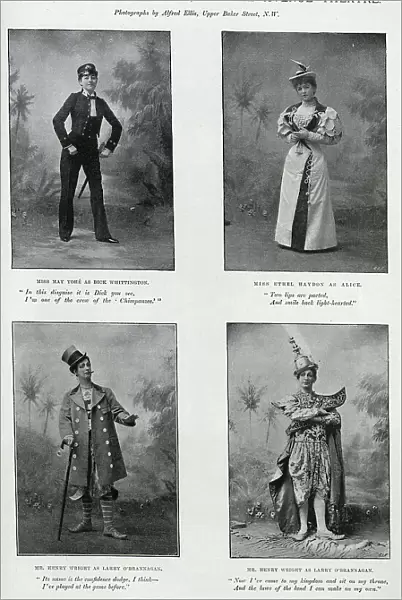 Dandy Dick Whittington, Avenue Theatre, four portraits