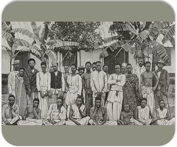 Group of indigenous Cabindas and Loangos