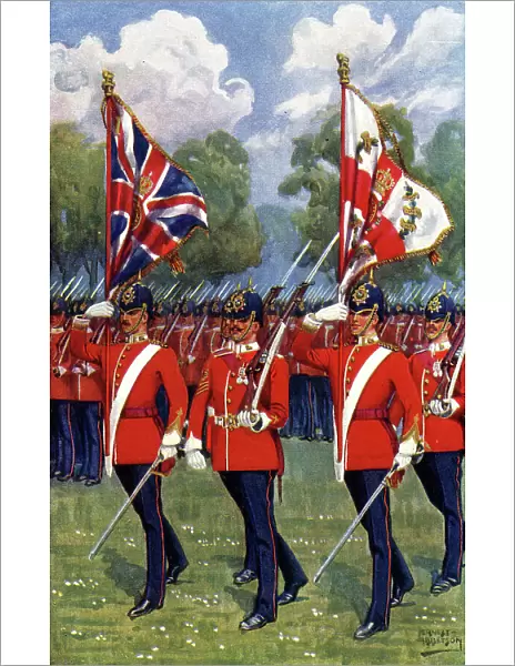 The Colours and Escort, the Manchester Regiment