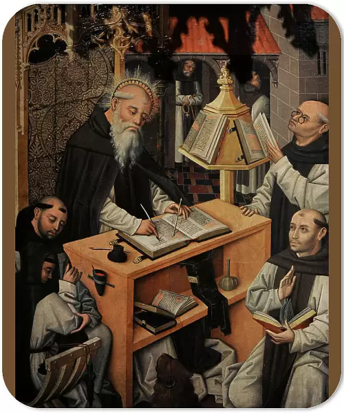 Saint Jerome in his Study. Detail. Castilian School