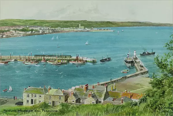 Newlyn Harbour and Penzance, Cornwall
