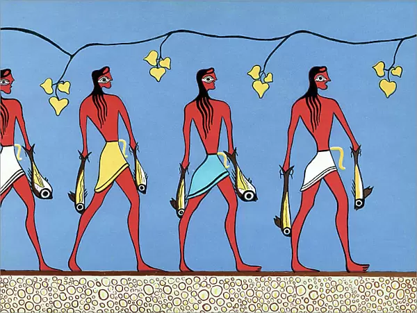Wall painting of Fishermen - Phylakopi of Melos