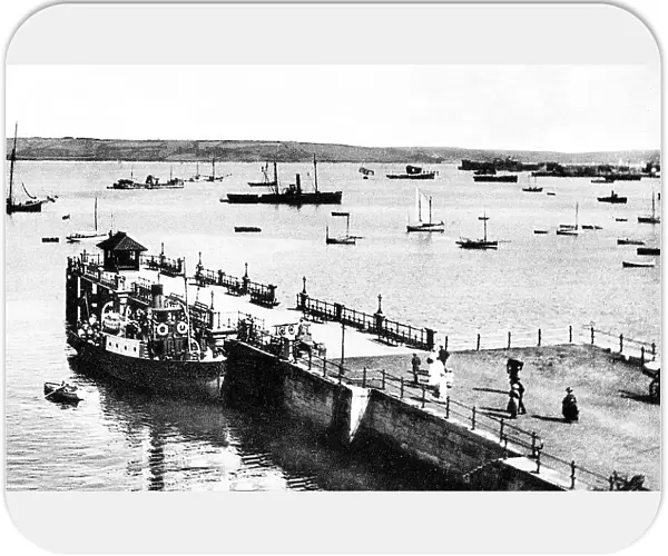 Falmouth Pier and Harbour early 1900s