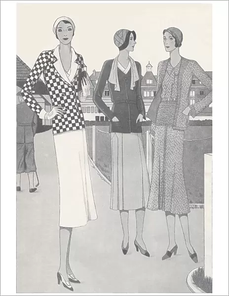 Twin Sets - Summer fashions. Good Housekeeping July 1931. Date: 1931
