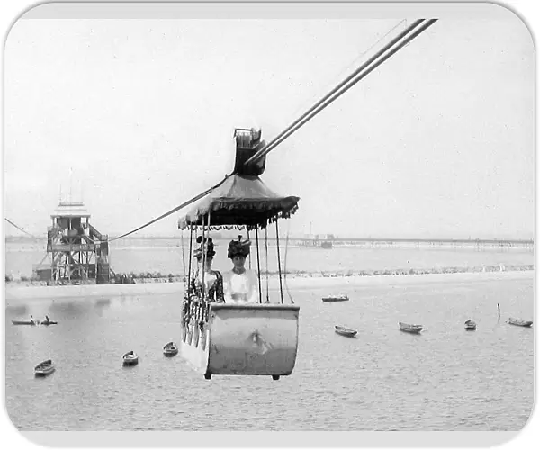 Aerial ride at Southport - early 1900s