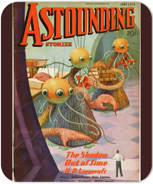 Astounding Stories Scifi magazine cover, Shadow out of Time