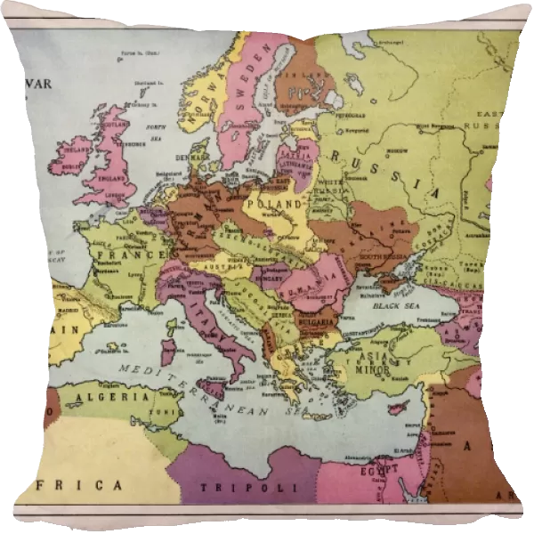 Europe Map C1918