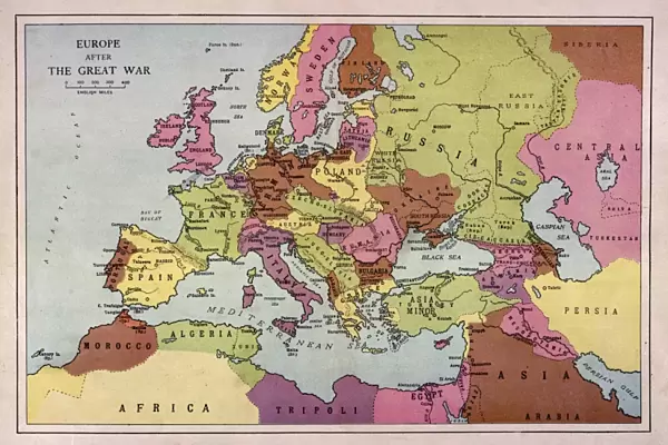 Europe Map C1918