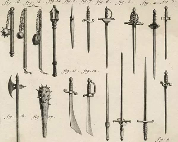 Swords, Daggers, Maces