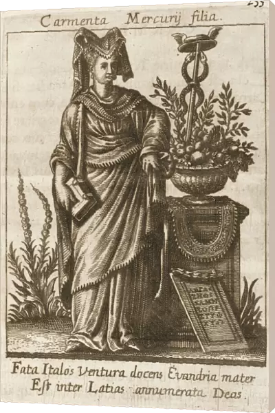 CARMENTA. Roman goddess of prophecy, protectress of women in childbirth