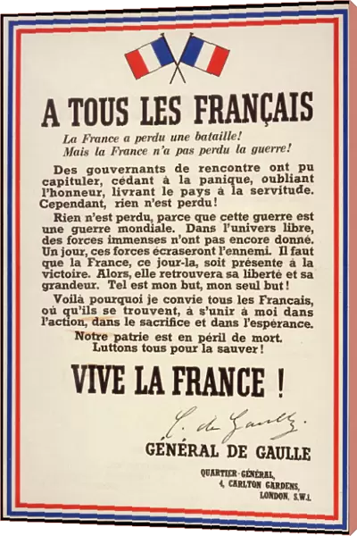 De Gaulle Declaration 2