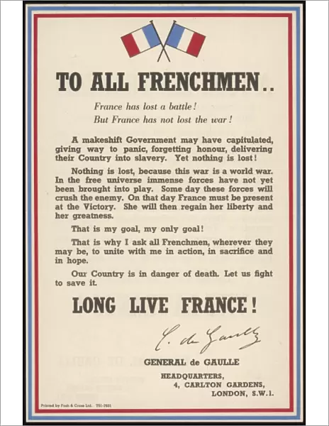 De Gaulle Declaration