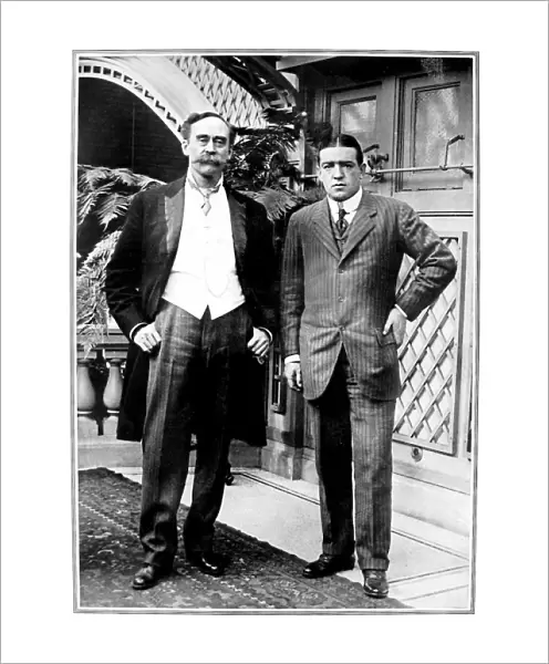 Robert E. Peary and Ernest Shackleton, New York, 1910