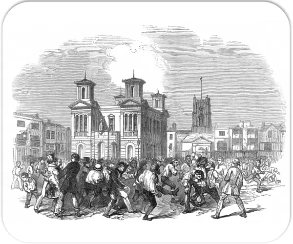 Shrove Tuesday Football Match, Kingston-Upon-Thames, 1846