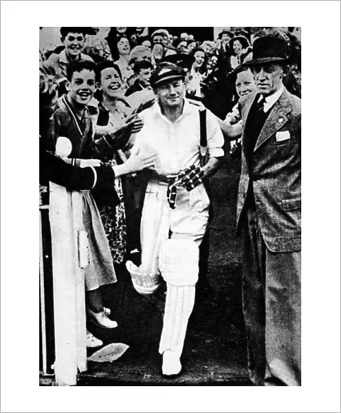 Don Bradman Going out to Bat for the Last Time, Melbourne Cr