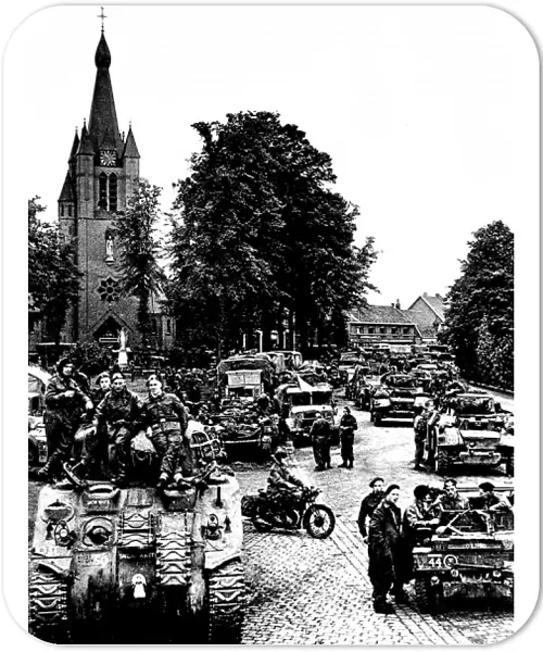 The British Second Army in Valkenswaard, Holland; Second Wor