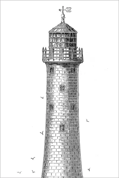 The Bishop Rock Lighthouse, Scilly Isles, 1858
