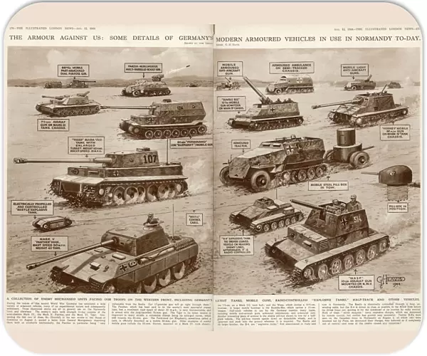 German Armoured Vehicles; Second World War, 1944