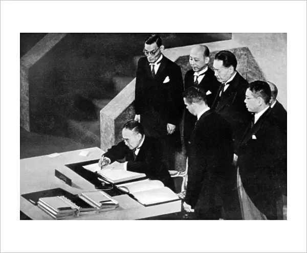 The Signing of the Japanese Peace Treaty, San Francisco, 195
