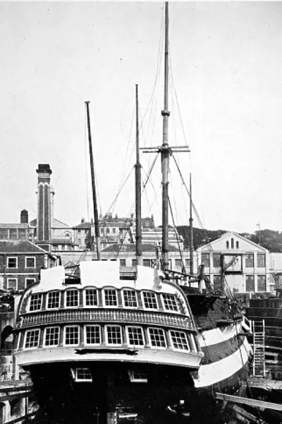 HMS Implacable at Devonport, 1926