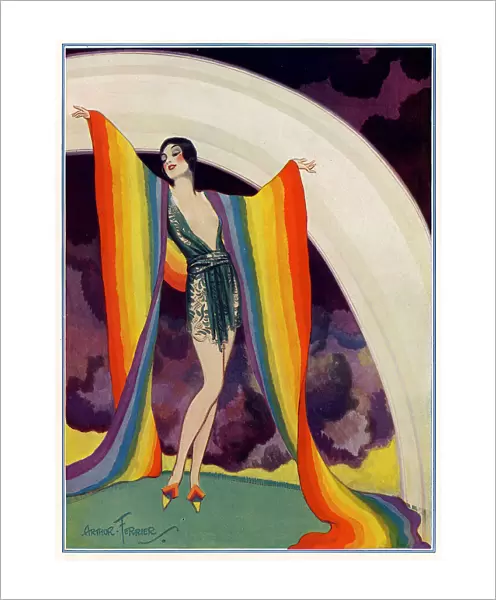 Rainbow illustration, by Arthur Ferrier