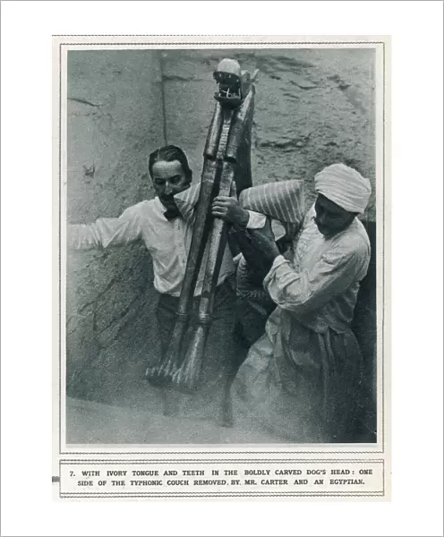 Howard Carter at the excavation of Tutankhamun