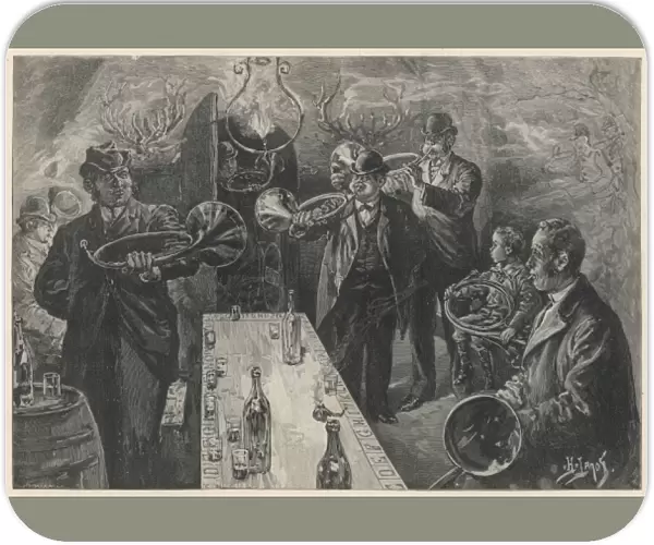 Horn Lesson in a Wine Cellar