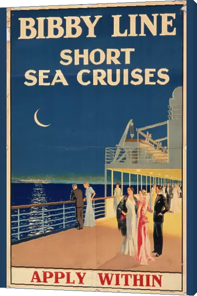Poster advertising Bibby Line cruises