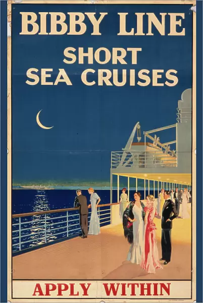 Poster advertising Bibby Line cruises