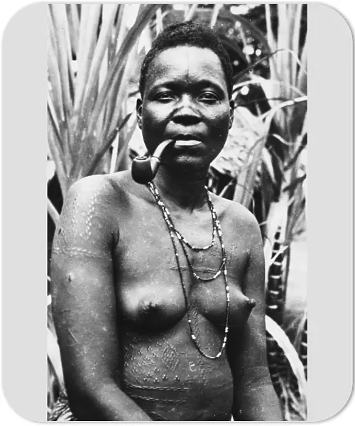 Gabon - Africa - Woman with Scarification
