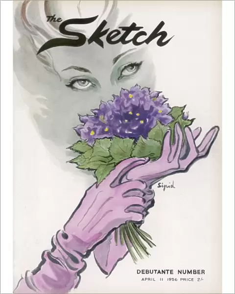 The Sketch debutante number front cover 1956