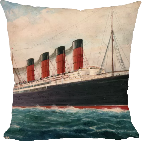 Painting of the Lusitania